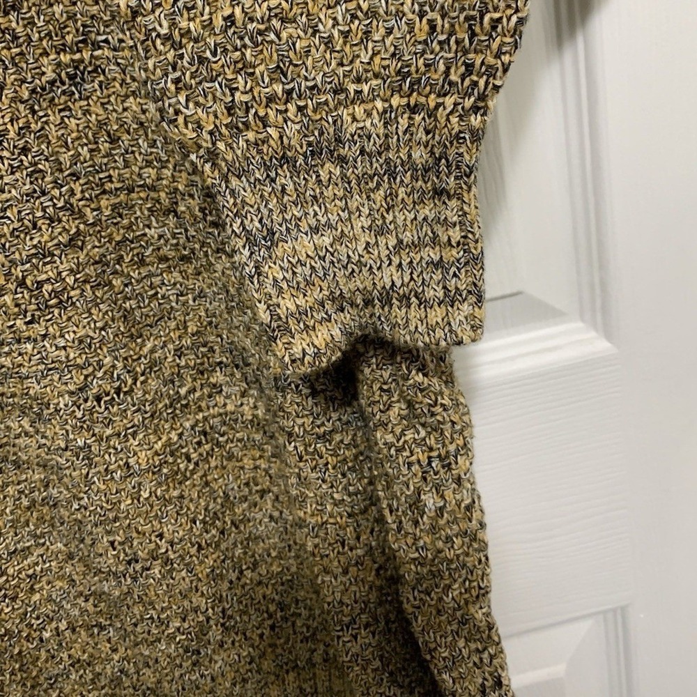 Cotton On Garments Sweater XL Marled‎ Mustard Yellow Textured Crewneck Knit Top - Picture 9 of 9